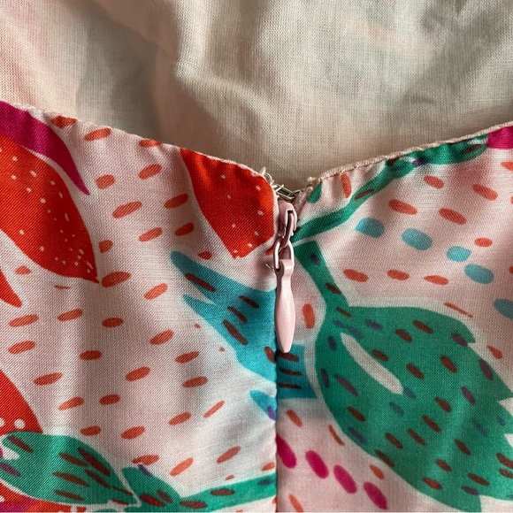 J. Marie Claire Floral Print Bow Square Neck Sleeveless Midi Tiered Dress - Picture 6 of 8